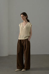 Curved Loose Slacks