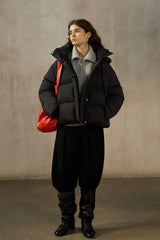 Cocoon Hooded Short Down Jacket
