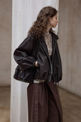 Loose Hooded Vintage Jacket