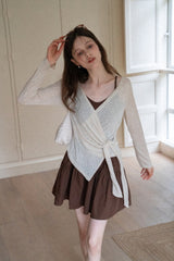 V-Neck Strap Knit Dress Set