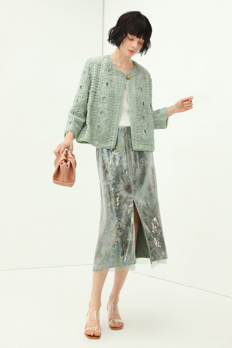 Three-Dimensional Cutout Jacket