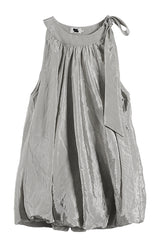 Lace-Up Streamer Halterneck Vest Top