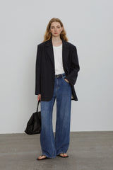 Structured Shoulder Pad Blazer
