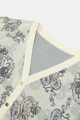 Retro Jacquard Knitted Cardigan