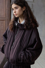 Simple Silhouette Hooded Jacket