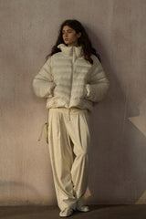 Cozy Stand Collar Quilted Down Jacket