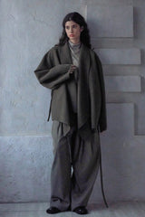 Reversible Tweed Long Coat