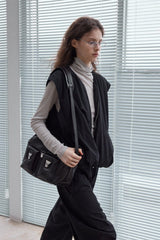 Pleated Flower-Bud Vest