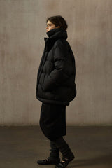 Soft Stand Collar Puffer Jacket