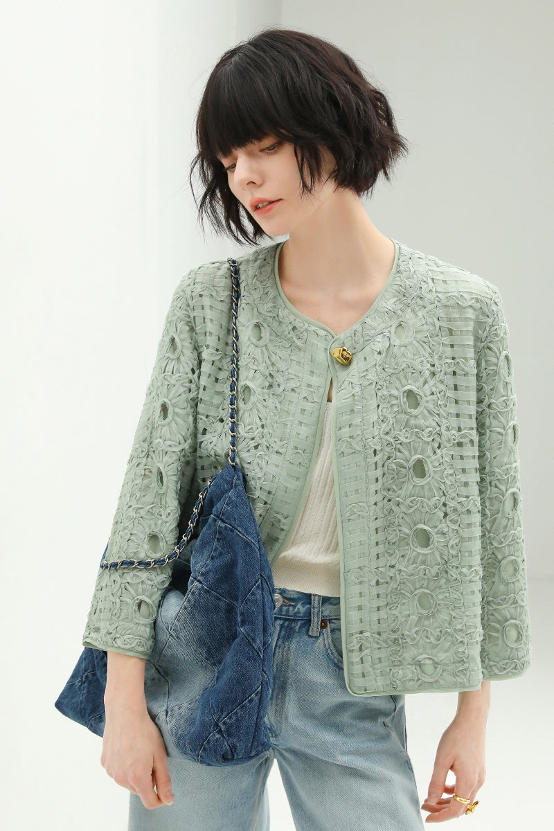 Three-Dimensional Cutout Jacket