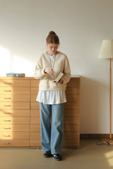 High Waist Straight Casual Pants