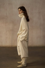 Soft Waxy Warm Turtleneck Pullover Sweater