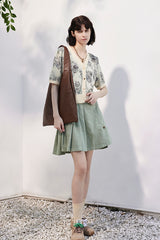 Retro Jacquard Knitted Cardigan