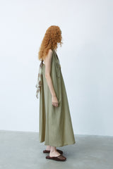 Kink Splicing Backless Maxi Dress