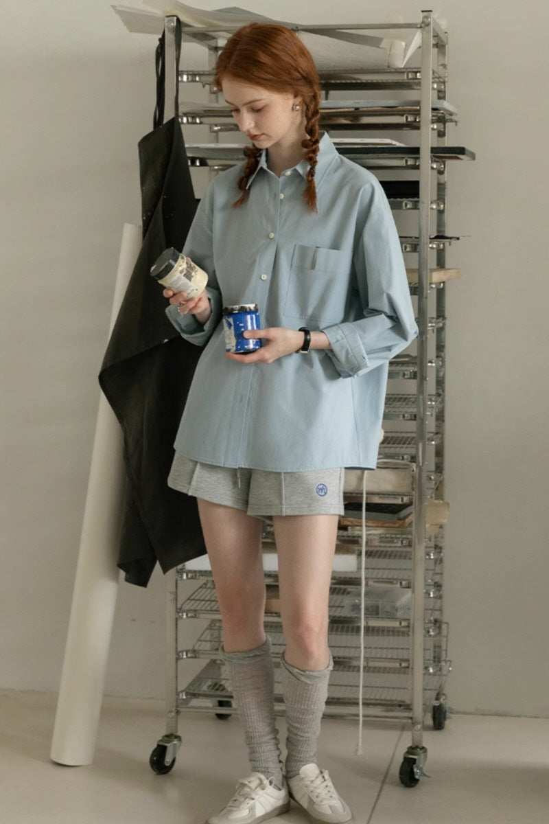 Lazy Loose-Fit Long Sleeve Shirt