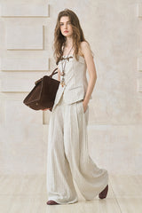 Wide-Leg Stripe Pants