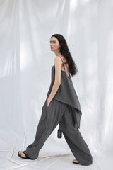 Slit Sleeveless Camisole Vest