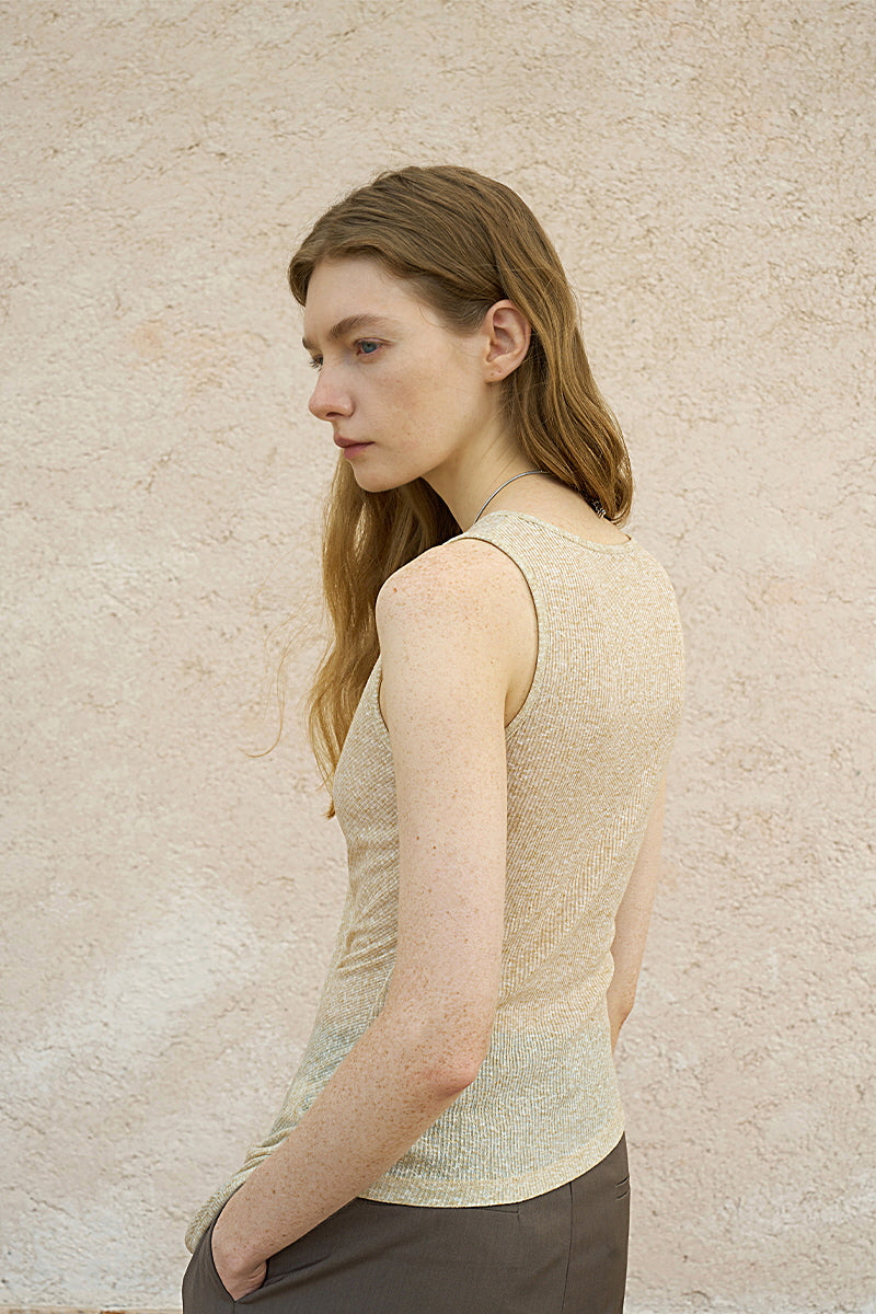 Asymmetrical Draped Pleated Knit Vest