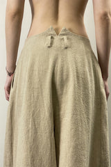 Side-Pleated Loose Wide-Leg Pants