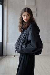 Simple Silhouette Hooded Jacket