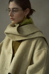 Reversible Tassel-Scarf Duffle Jacket
