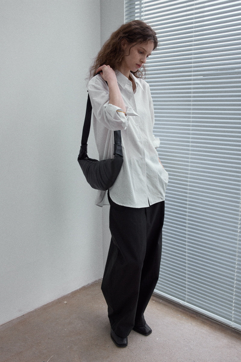 Striped Loose Long Sleeve Shirt
