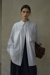 Glossy Padded Shirt Jacket