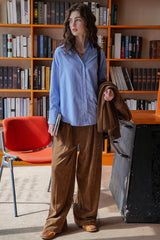 Vintage Loose Straight-Leg Trousers