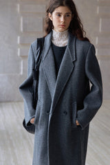 Reversible Tweed Long Duffle Coat