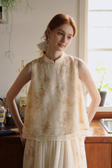 Gentle Wind Butterfly Print Shirt