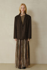Asymmetrical Front Slit Blazer