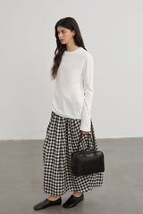 Split Seam Rolled Long Sleeve T-Shirt