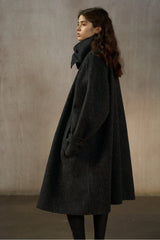 Retro Reversible Stand-Up Collar Hand-Sewn Coat