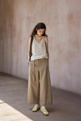 Twisted U-Neck Knit Vest