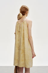 Lazy Halterneck Loose Slip Dress