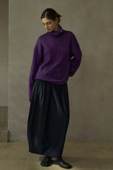 Contrast Turtleneck Sweater