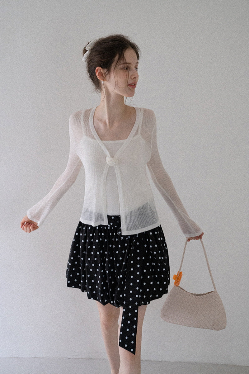 Sweet Temperament Two-Piece Cardigan Set