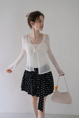 Sweet Temperament Two-Piece Cardigan Set