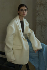 Wide-Shoulder Vintage Blazer