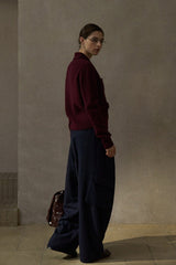 Four-Pocket Ribbed Cardigan