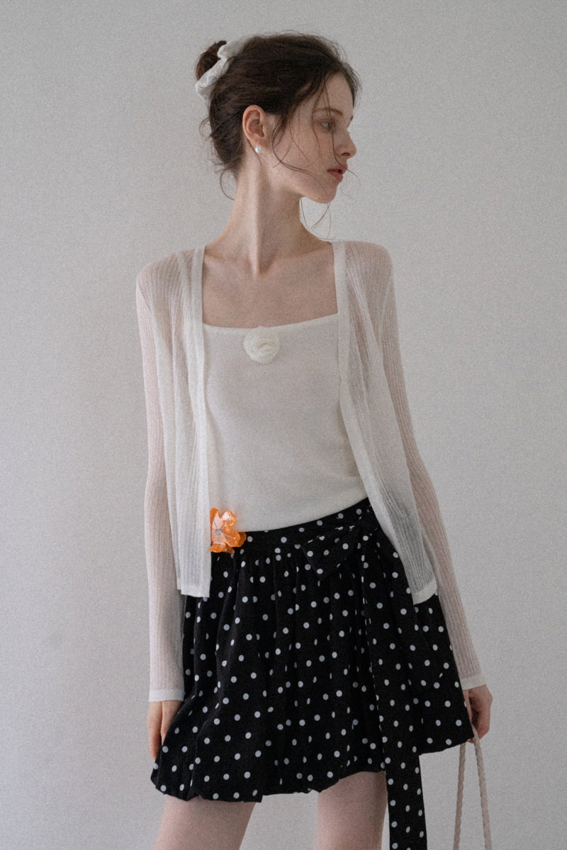 Sweet Temperament Two-Piece Cardigan Set