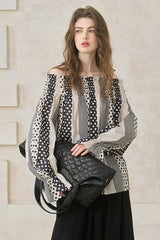 One-Shoulder Flared Sleeve Top