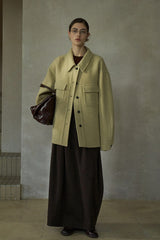 Reversible Lapel Shirt Jacket