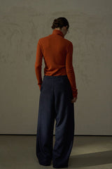 Lazy Wide-Leg Slacks