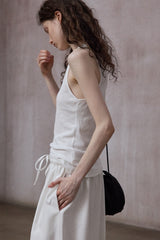 Basic Snowflake Pattern Tank Top