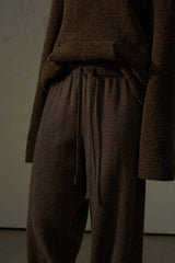 Drawstring Tapered Knit Pants