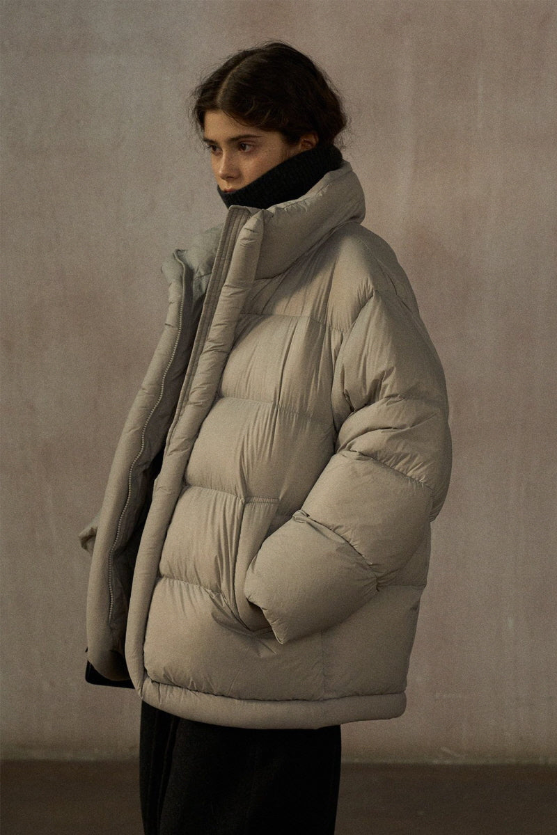 Soft Stand Collar Puffer Jacket