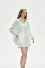 Slouchy Embroidered Pocket Shirt