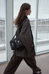 Waist-Tucked Vintage Loose Jacket