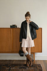 Retro Modern Loose Leather Jacket